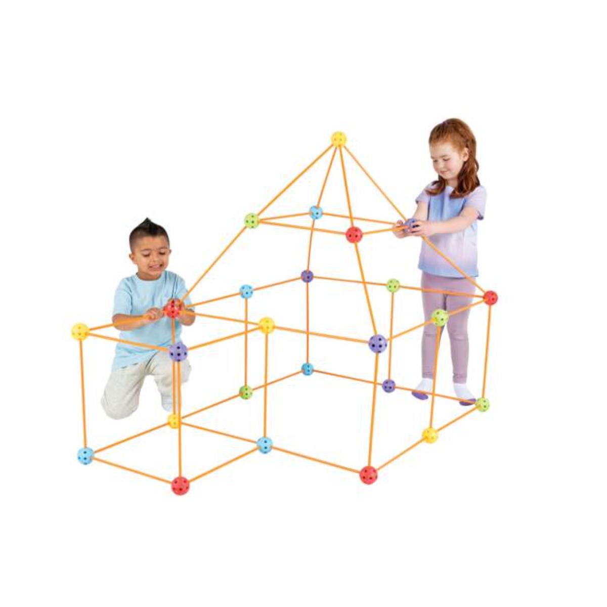 Crazy Forts 69 Piece Multi-Coloured Edition