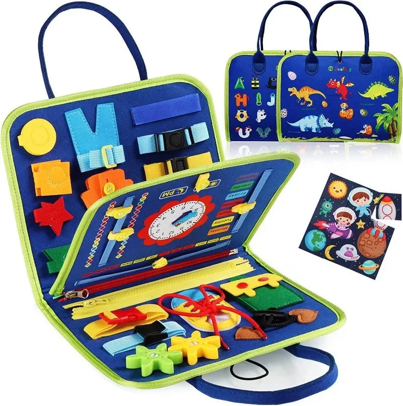 Montessori Screen-Free Travel Busy Book