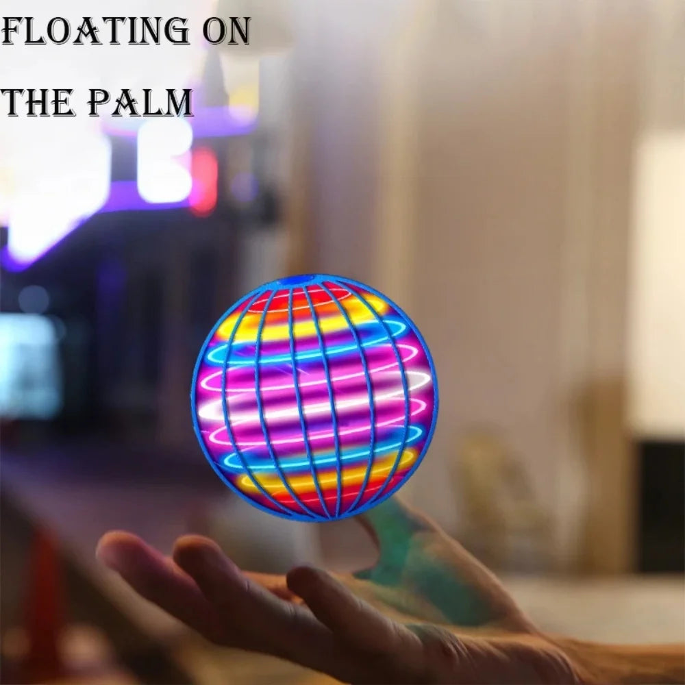 Flying Ball Boomerang Flyorb Magic With LED Lights Drone Hover Ball Fly Nova Orb Flying Spinner Fidget Toys Children Family Gif