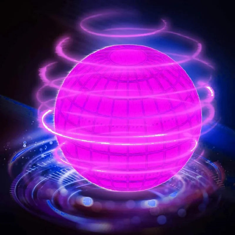 Flying Ball Boomerang Flyorb Magic With LED Lights Drone Hover Ball Fly Nova Orb Flying Spinner Fidget Toys Children Family Gif