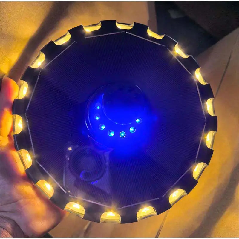 Solar Powered Floating Bath Fountain Bathtub Water Sprayer with Colorful LED Lights 8 Spray Modes Waterproof Cute Shower Toy