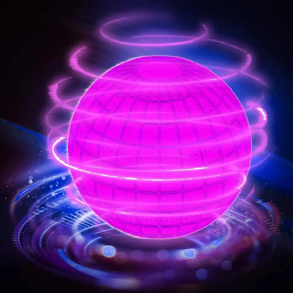 Flying Ball Boomerang Flyorb Magic With LED Lights Drone Hover Ball Fly Nova Orb Flying Spinner Fidget Toys Children Family Gif