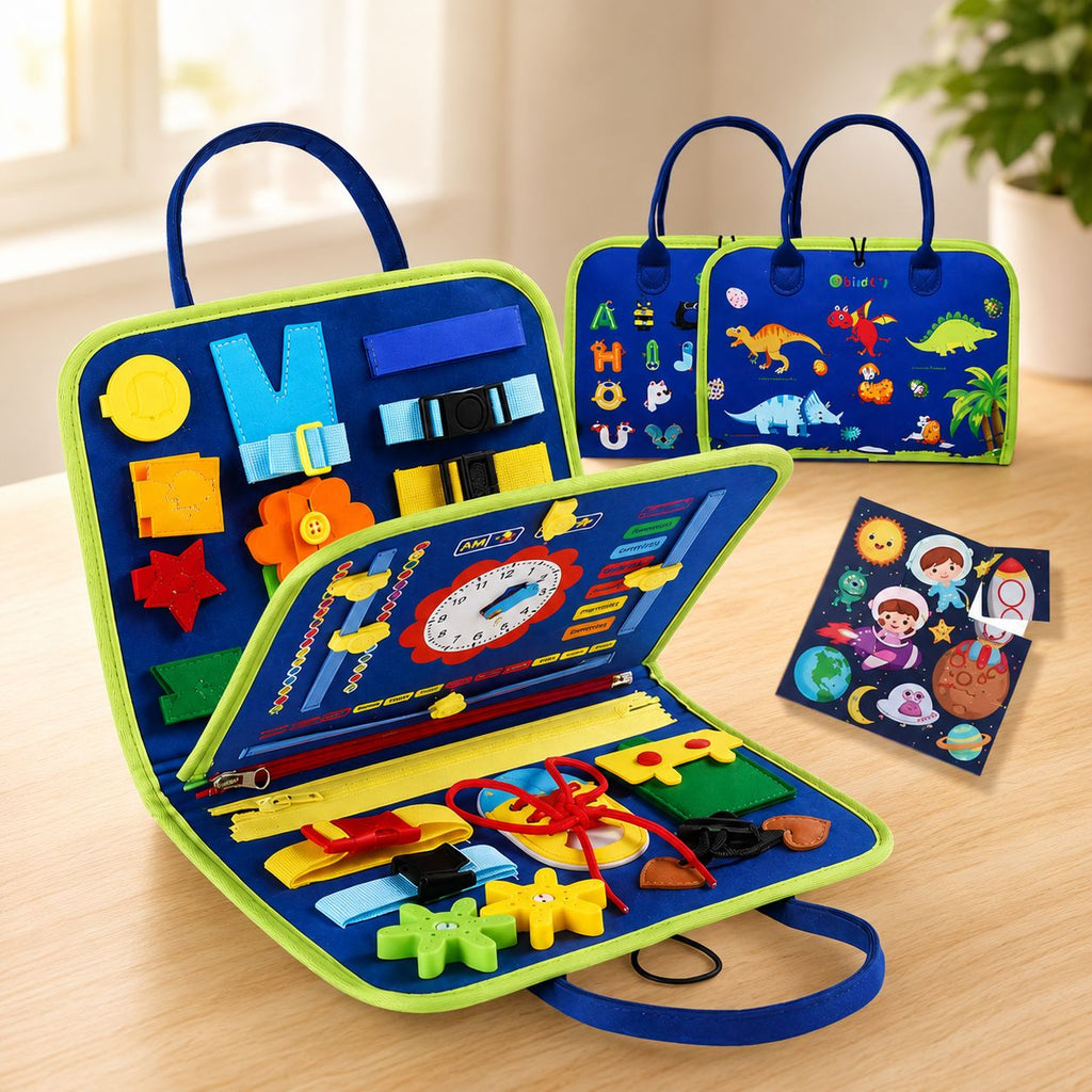 Montessori Screen-Free Travel Busy Book